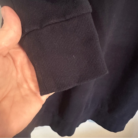 Tommy Hilfiger Size XS Fleece Spellout Tunic Sweatshirt Navy Blue - Picture 5 of 11